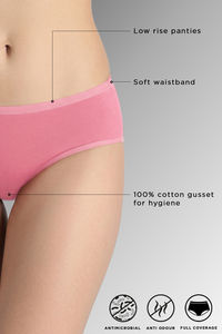 Zivame Regular Rise Full Coverage Hipster Panty (Pack of 3) - Multicolor — thumbnail 14
